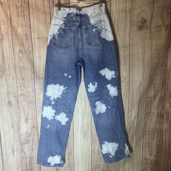 Pacsun Jeans Denim Size 28 High Rise 90s Boyfriend Bleached Tie Dye Baggy Loose - Picture 8 of 10
